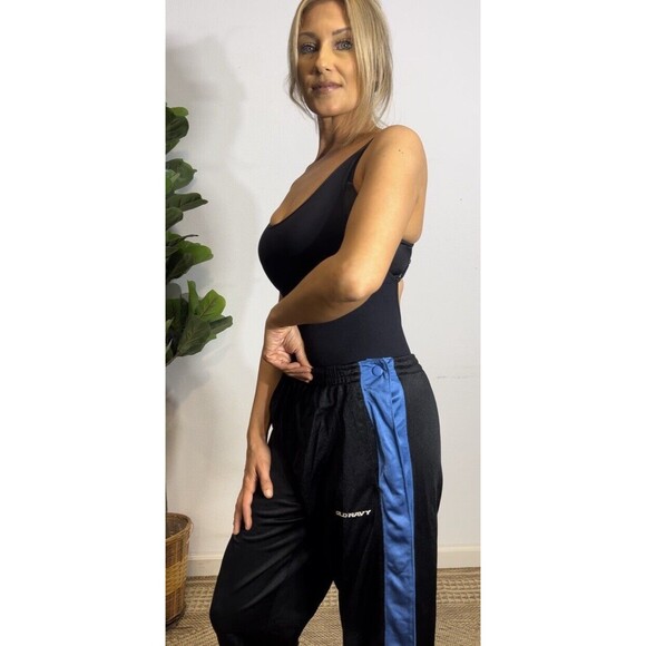 Vintage Old Navy Boy 16 Tear Away Track Pants Wide Leg Snap 2000s Y2K Baggy Logo - Picture 12 of 16